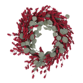 29 Inch Eucalyptus -berry Wreath 29 Inch Eucalyptus -berry Wreath
