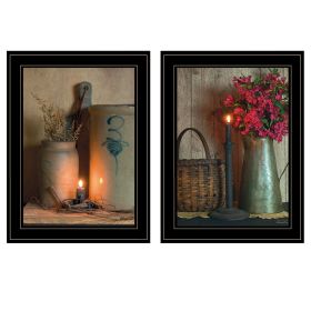 Trendy Decor 4U "Country Candlelight Collection" Framed Wall Art, Modern Home Decor Framed Print for Living Room Trendy Decor 4U "Country Candlelight Collection" Framed Wall Art, Modern Home Decor Framed Print for Living Room